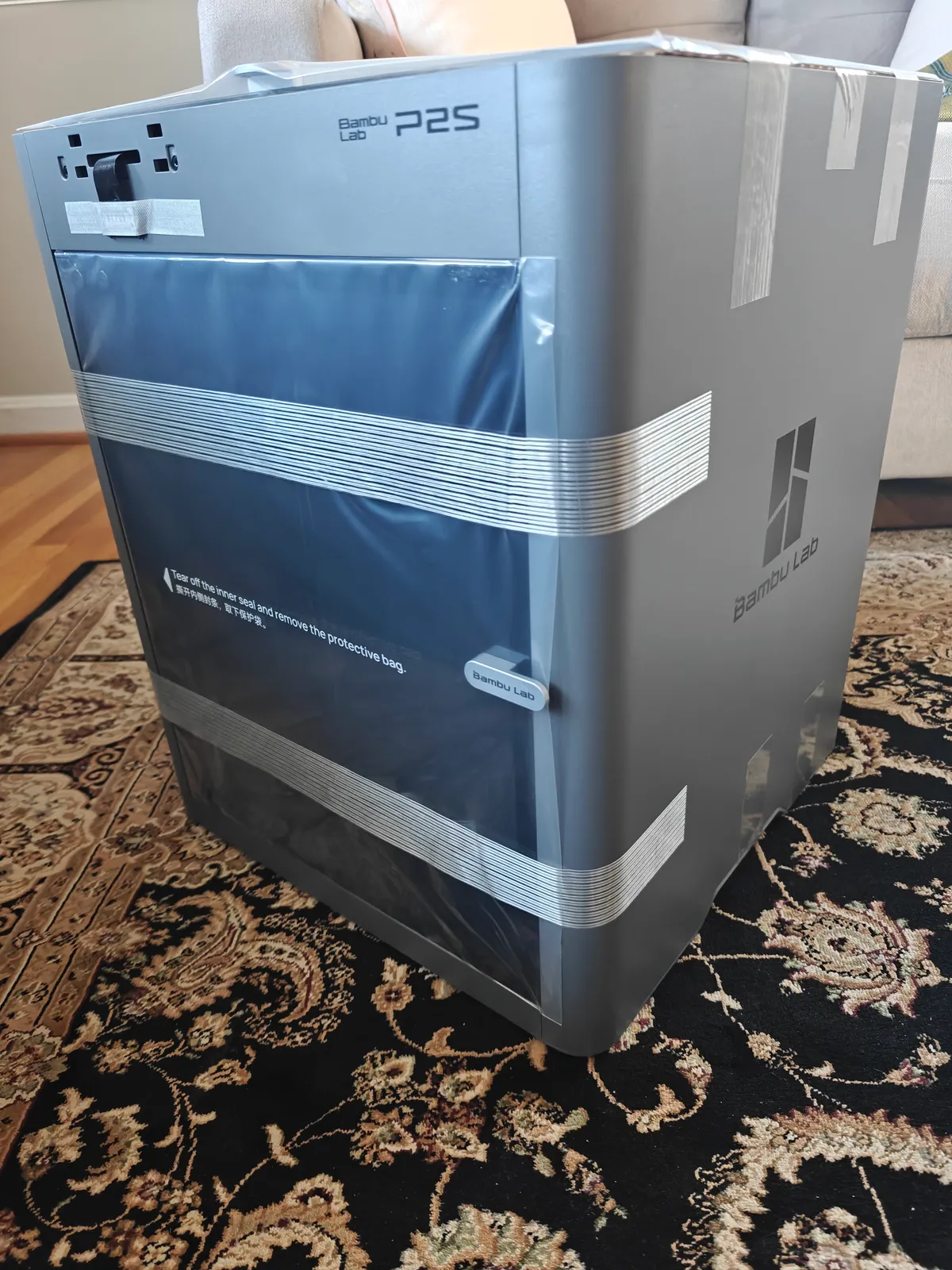 Printer with protective film