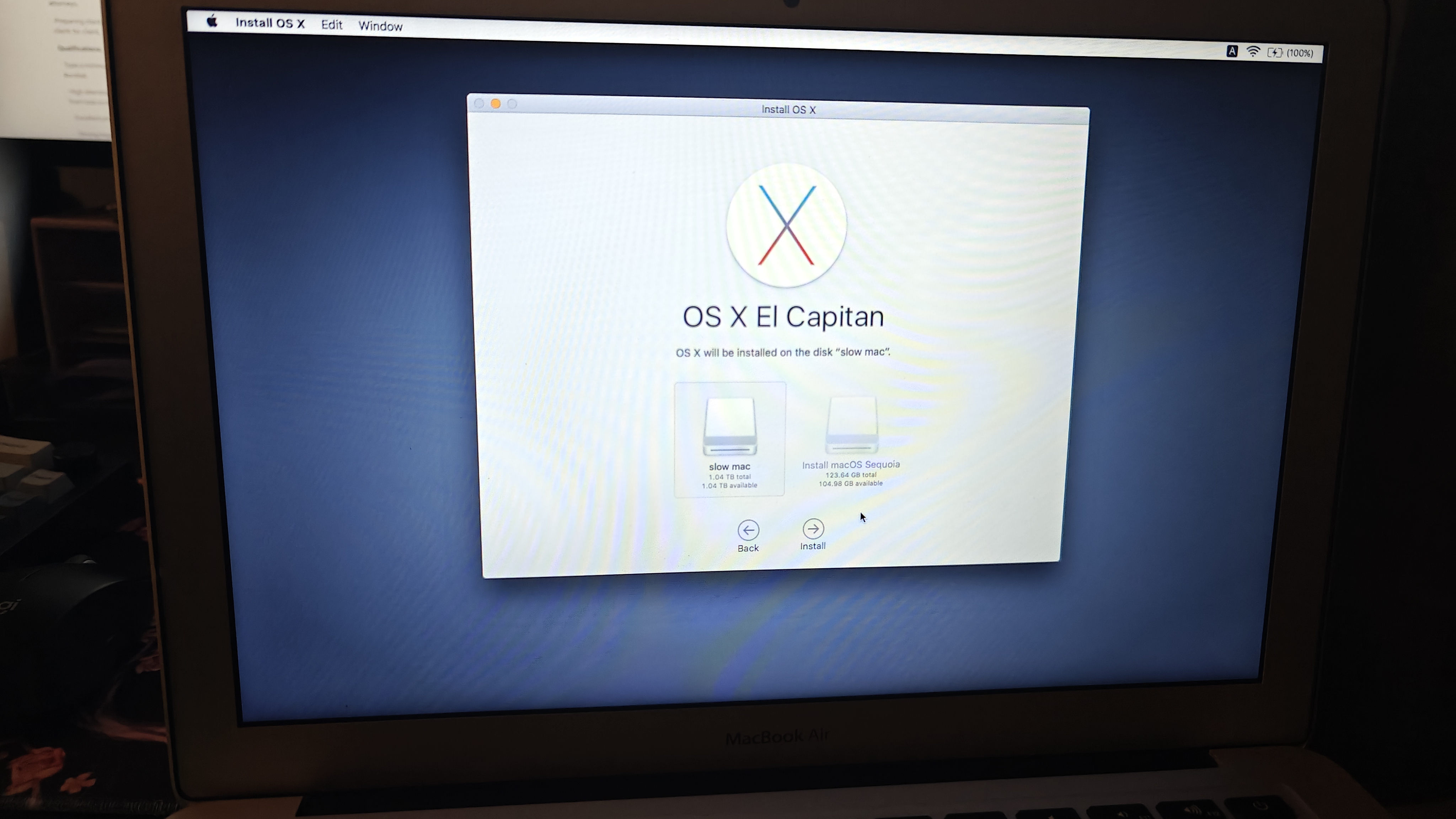 OS X El Capitan boot screen