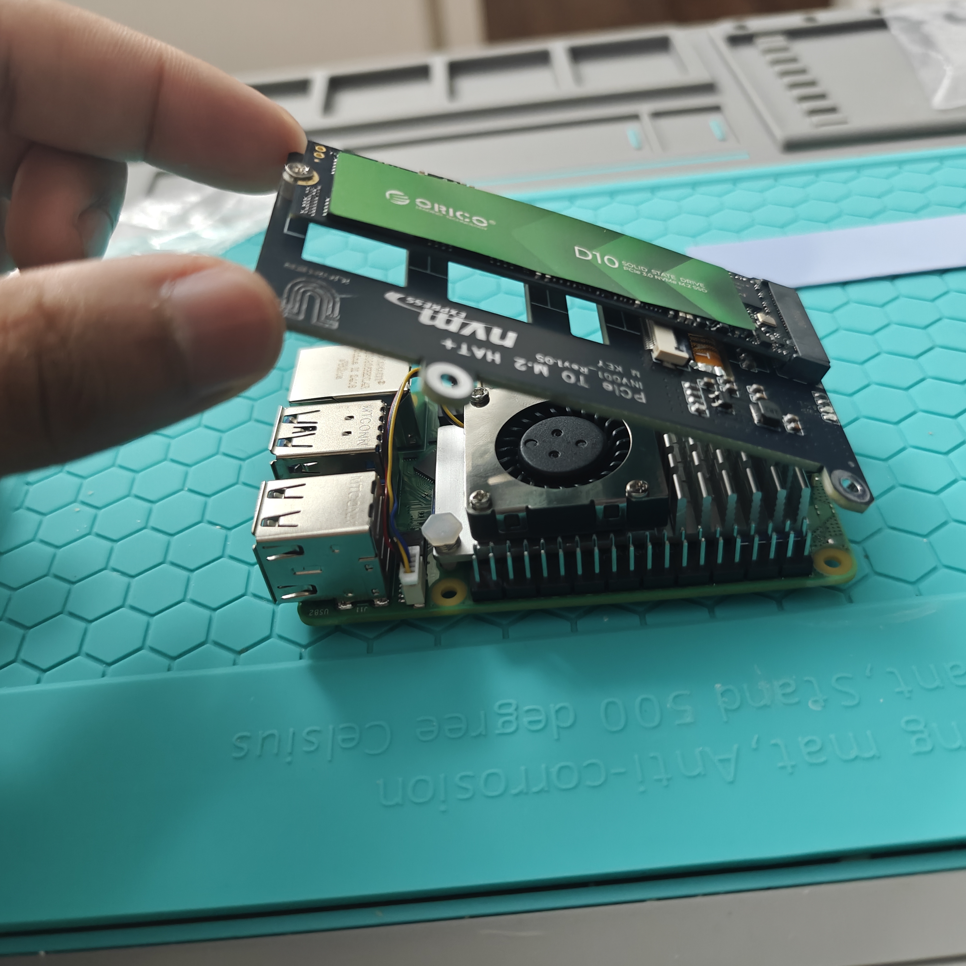 HAT with NVMe Installed